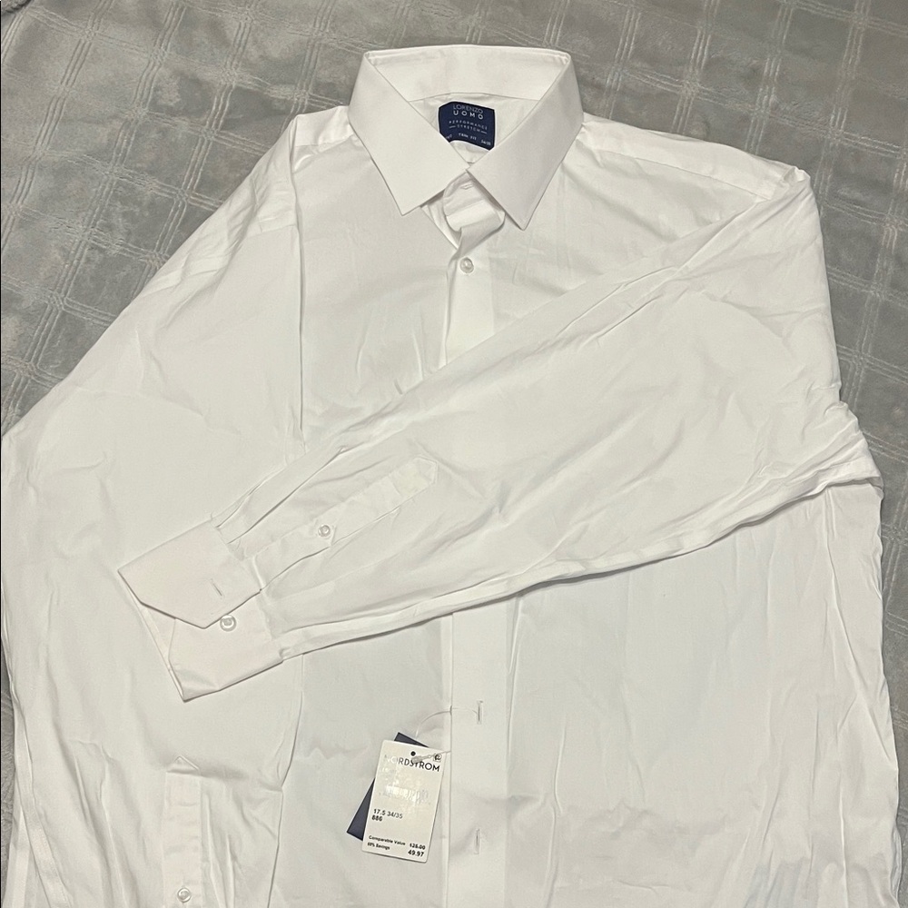 Lorenzo Crisp White Dress Shirt